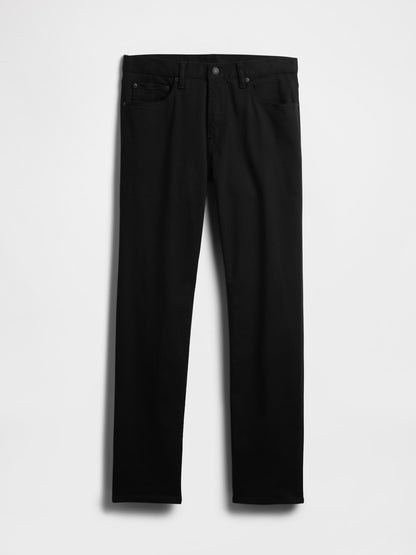 Siyah Straight Fit City Jean Pantolon