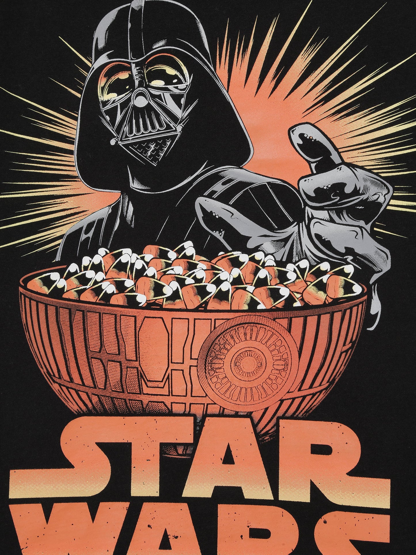Siyah Star Wars Grafikli T-shirt