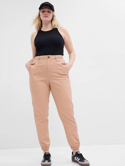 Pembe Twill Girlfriend Jogger Washwell™ Pantolon