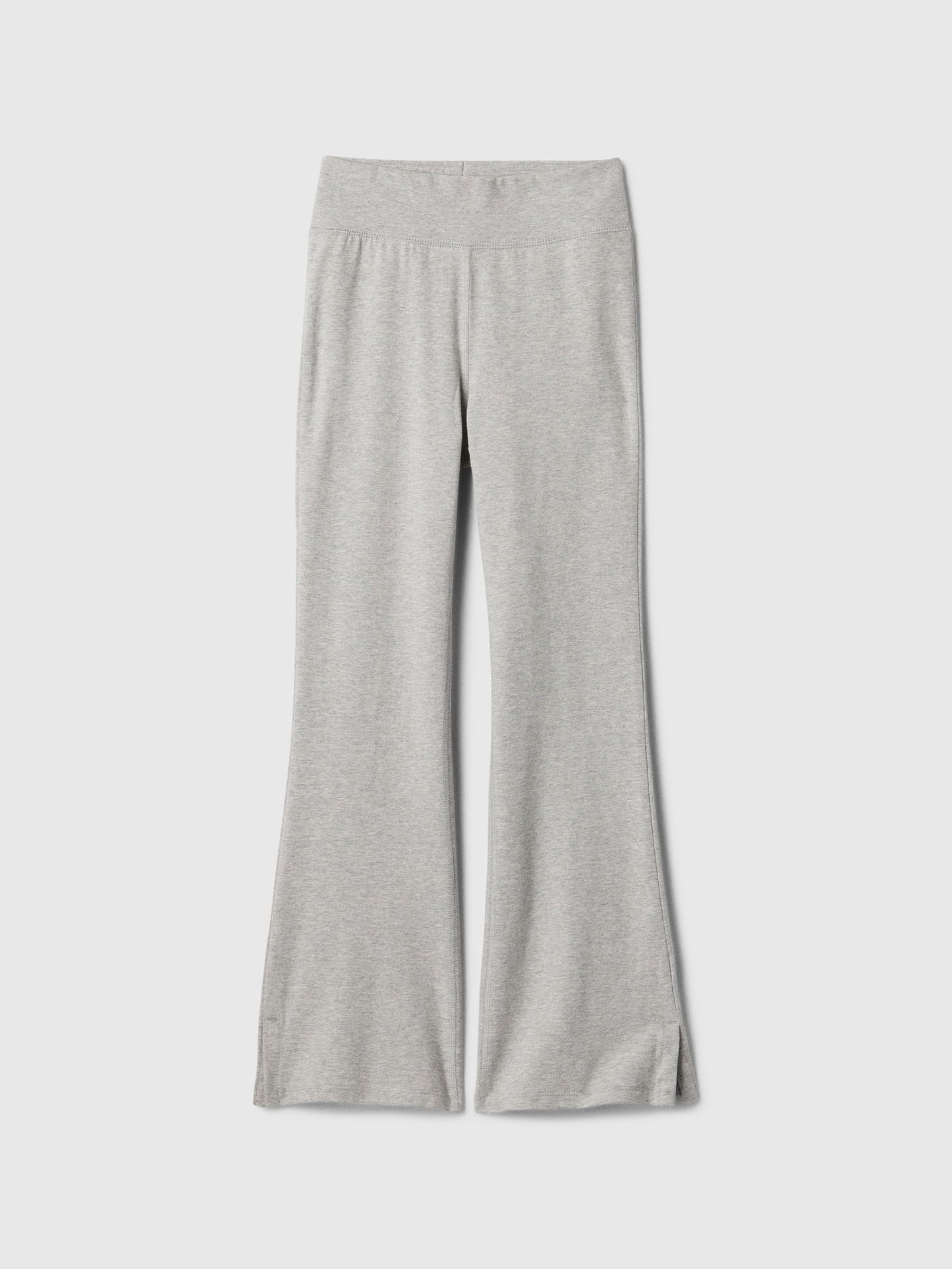 Gri Streç Jersey Legging Flare Tayt
