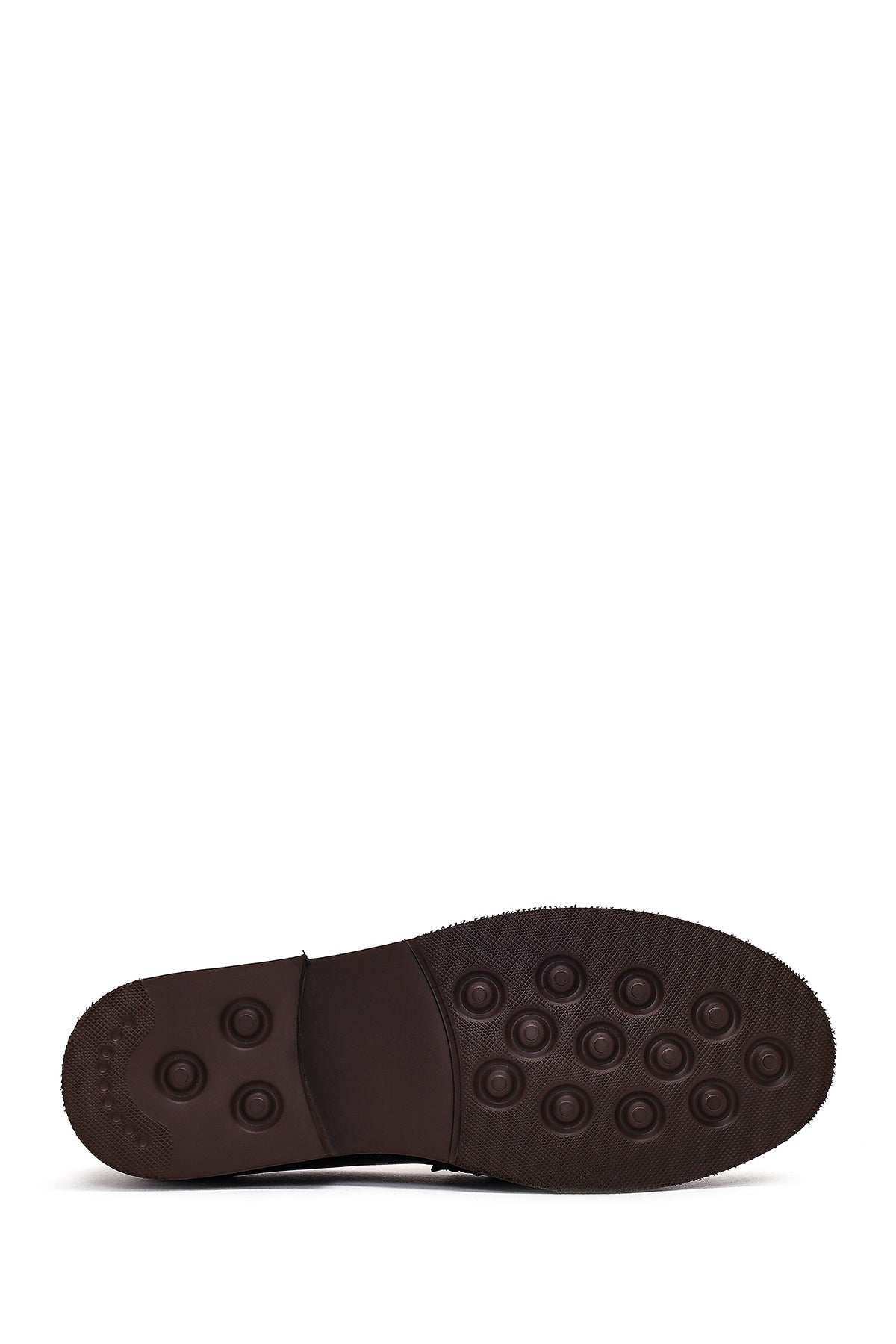 Kadın Kahverengi Tokalı Deri Loafer