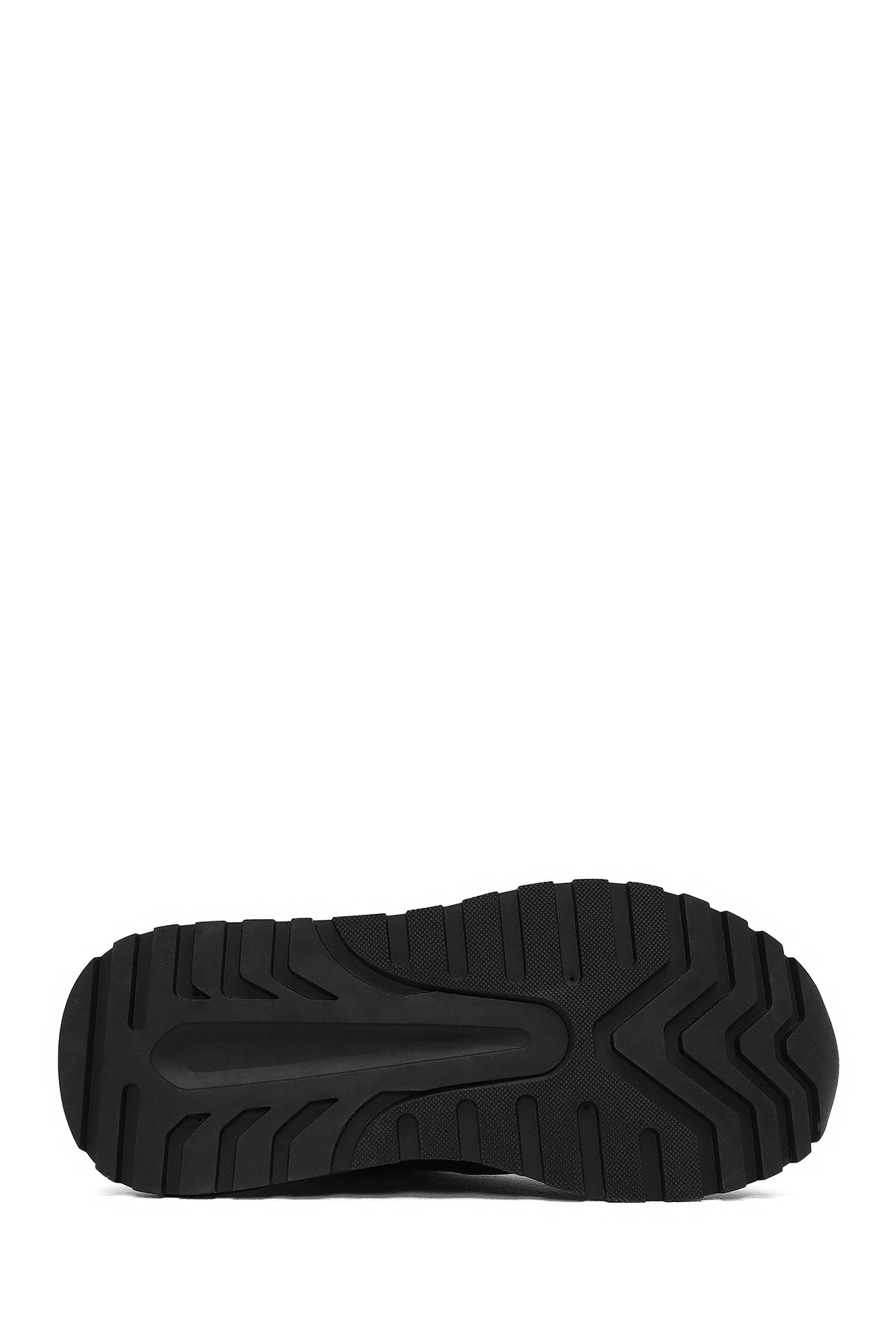 Erkek Kahverengi Bağcıklı Kalın Tabanlı Deri Sneaker