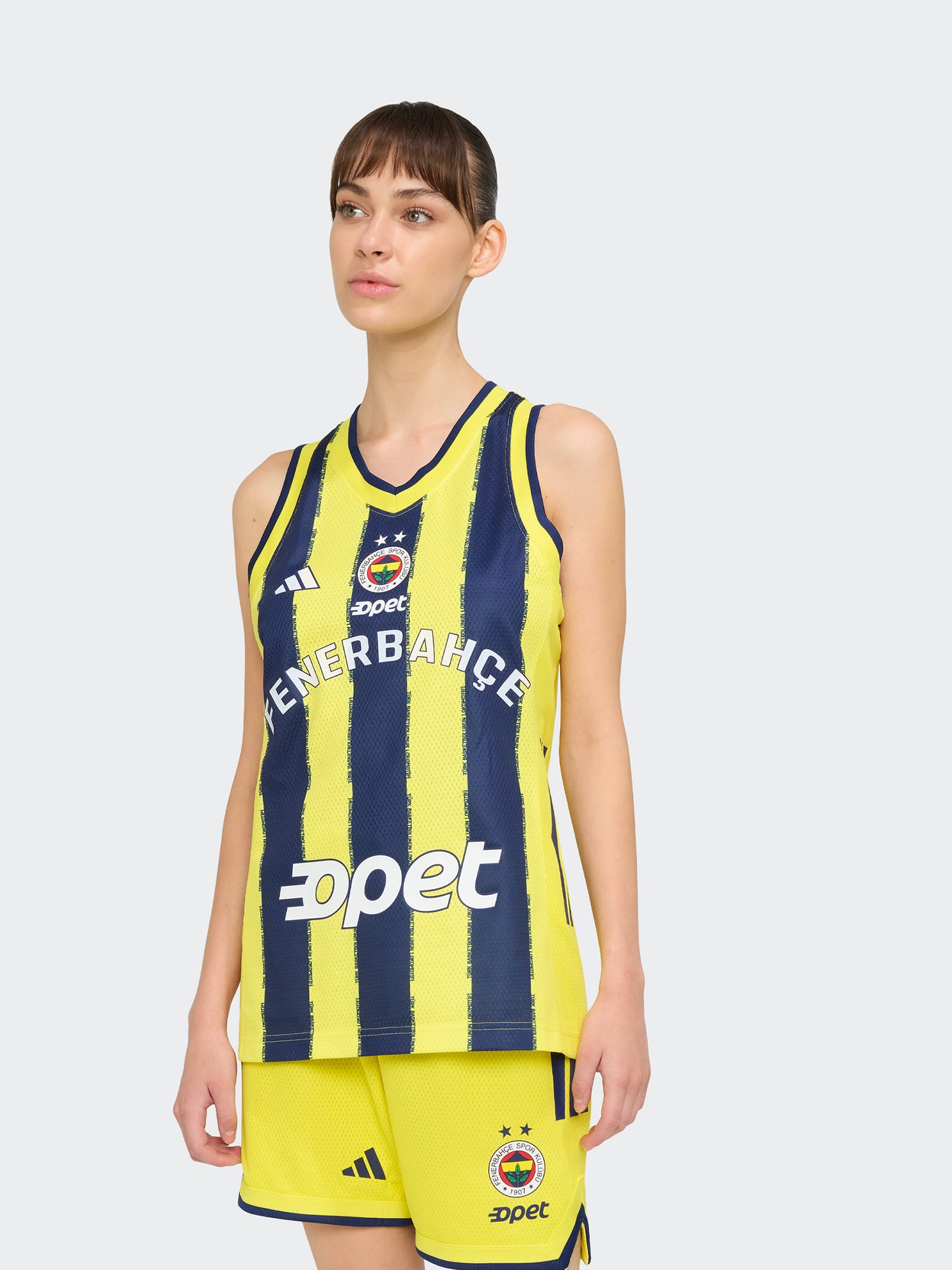 Fenerbahçe Basketbol 2025/26 Adidas Kadın Çubuklu Forma