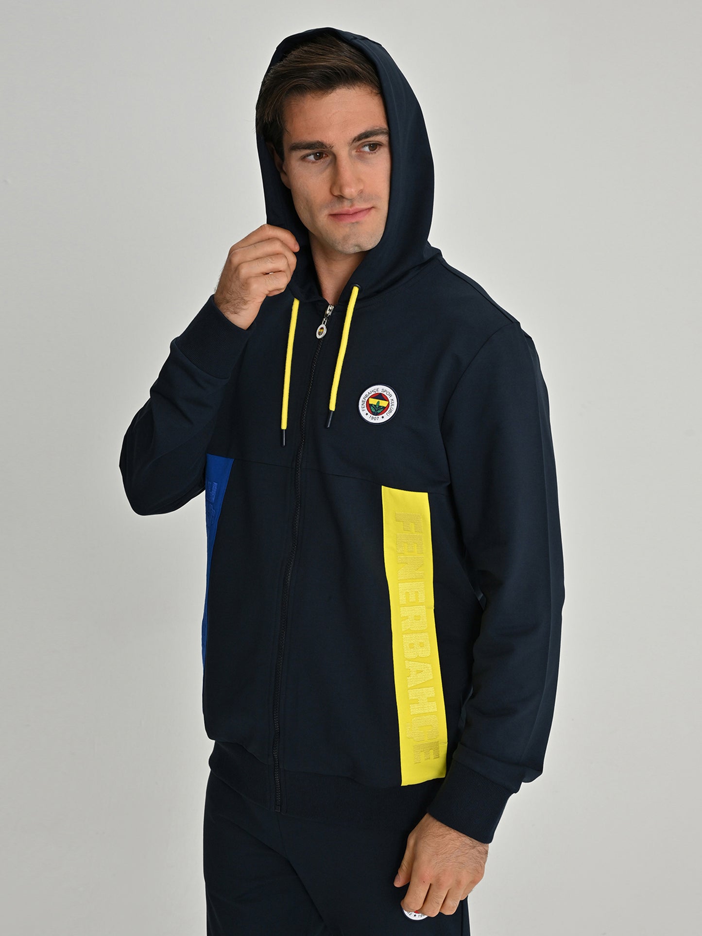Fenerbahçe Lacivert Tribün Ekstrafor Detaylı Erkek Sweatshirt