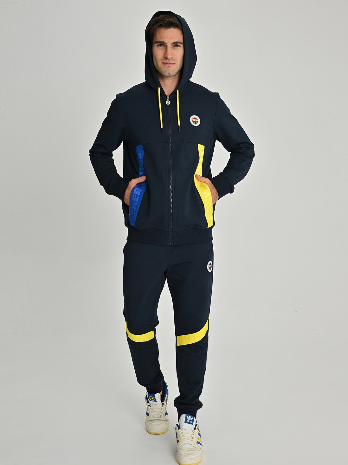 Fenerbahçe Lacivert Tribün Ekstrafor Detaylı Erkek Sweatshirt