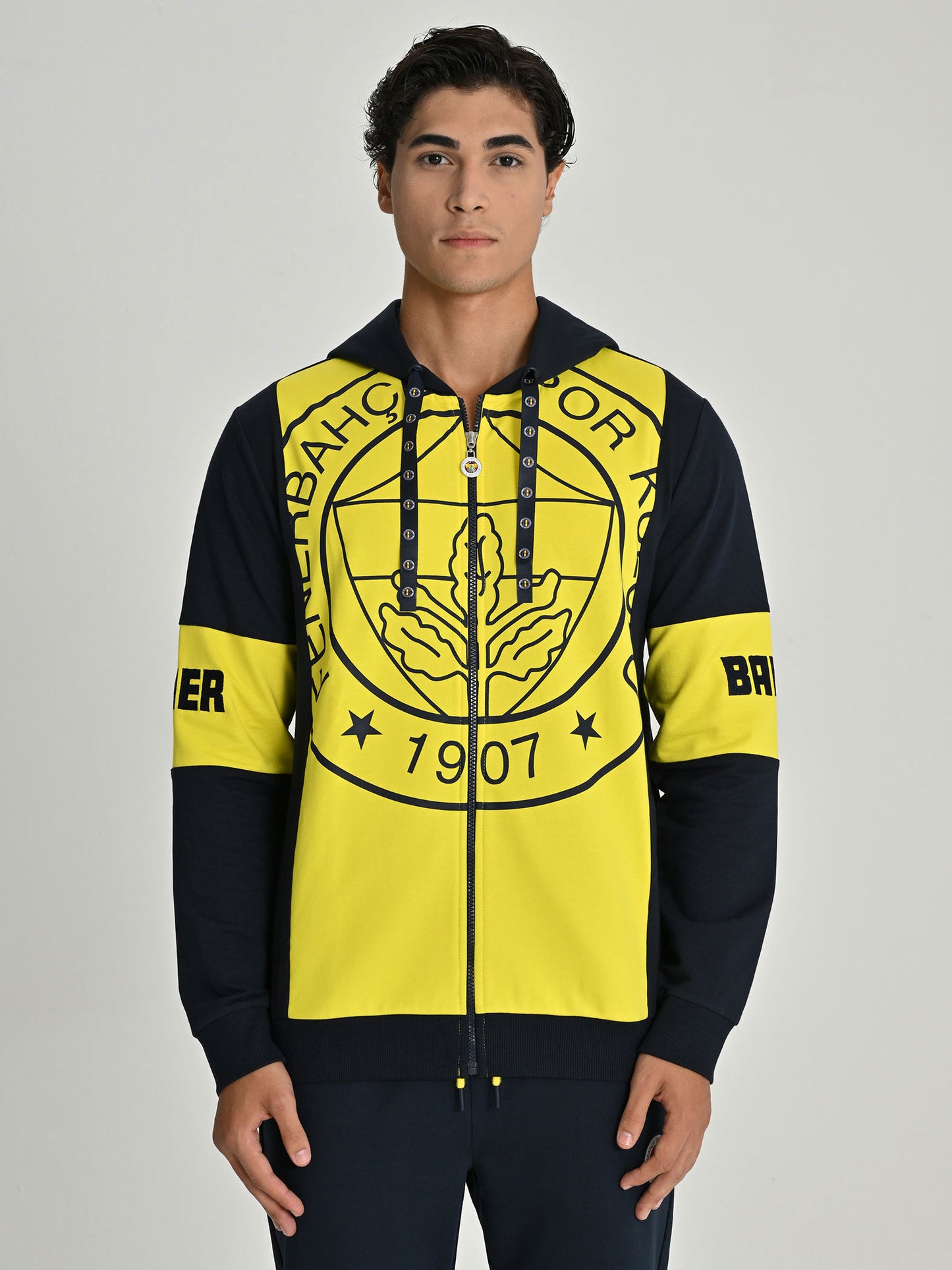 Fenerbahçe Sarı Lacivert Tribün Erkek Sweatshirt