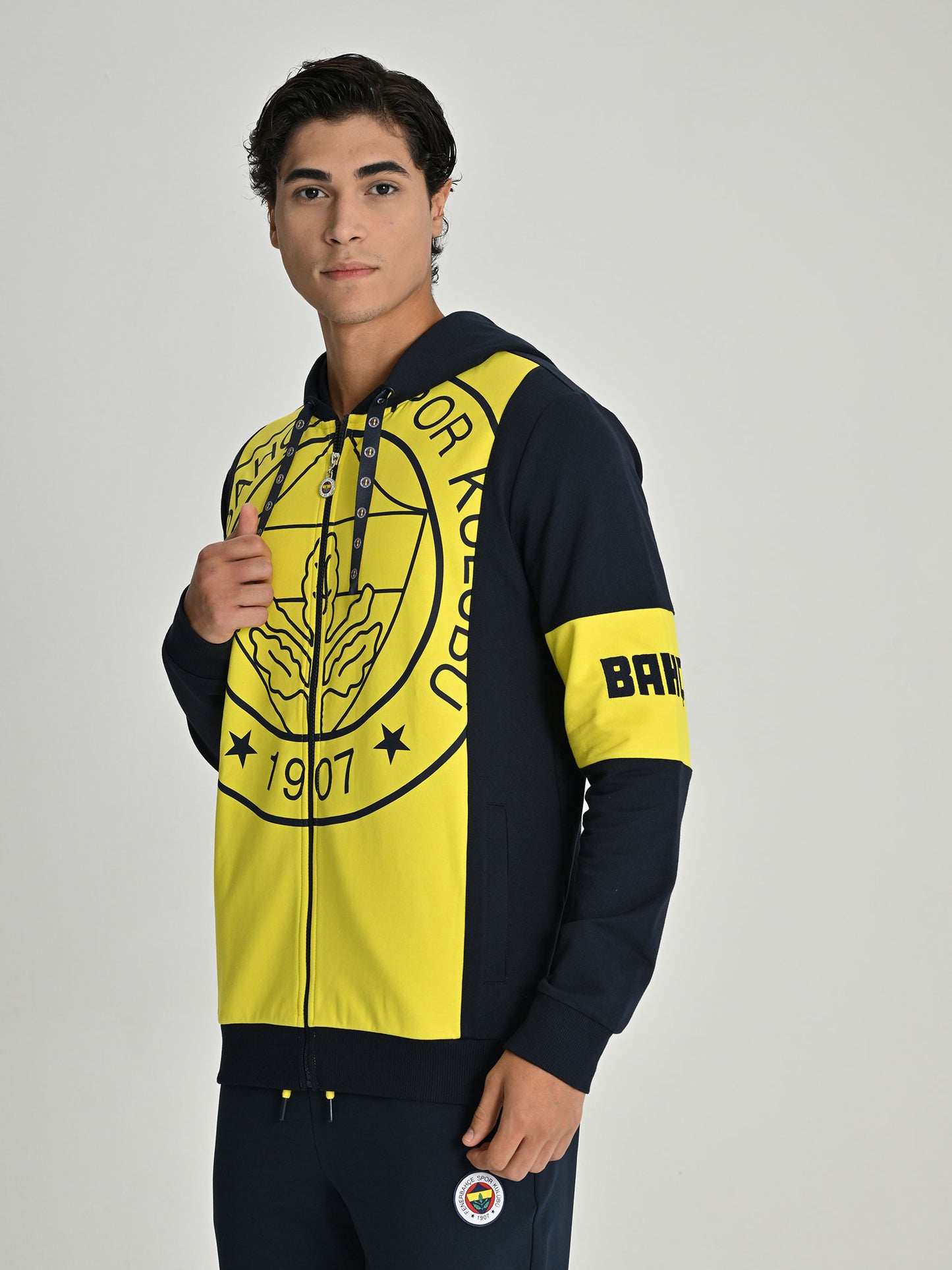 Fenerbahçe Sarı Lacivert Tribün Erkek Sweatshirt