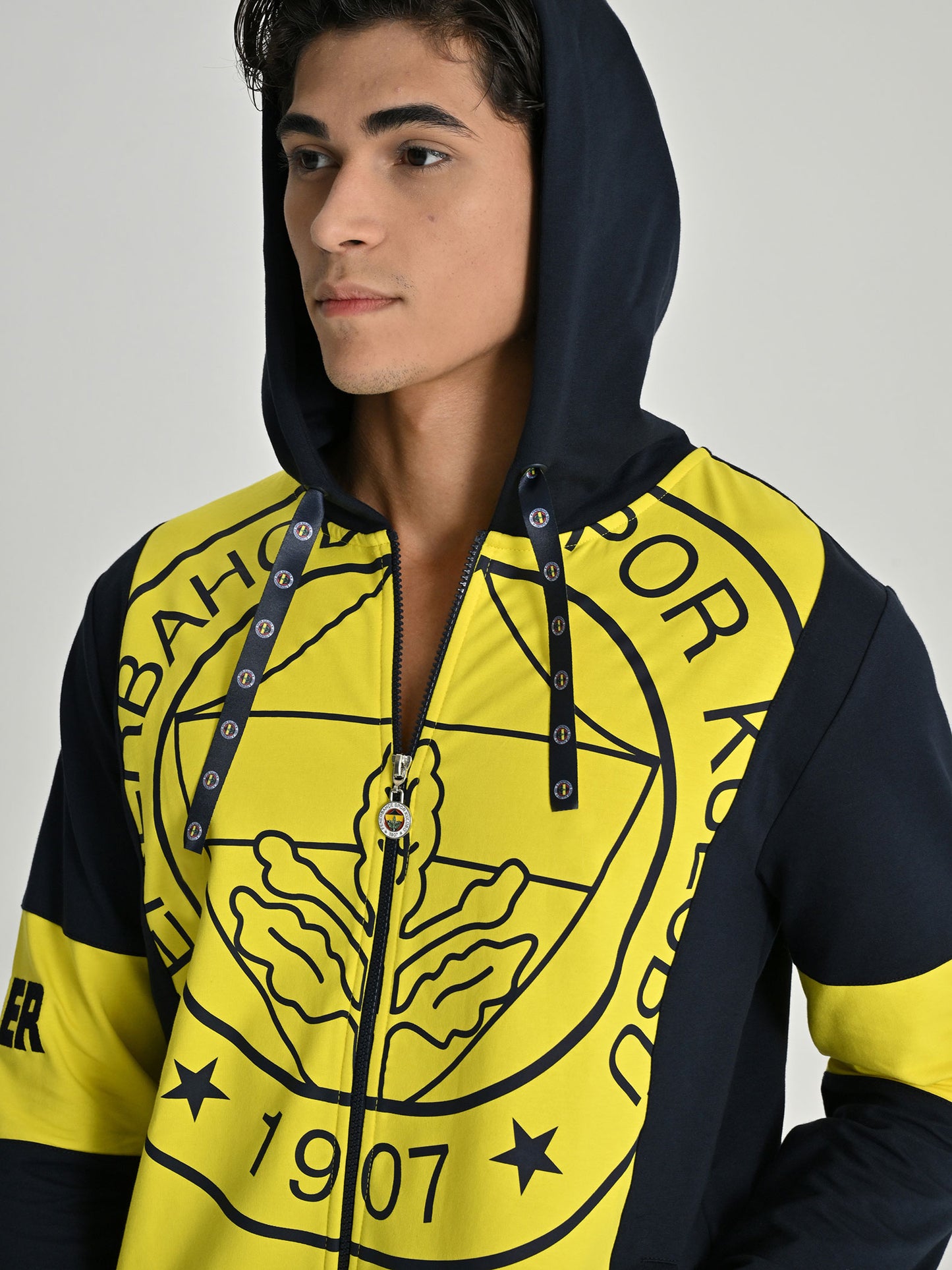 Fenerbahçe Sarı Lacivert Tribün Erkek Sweatshirt