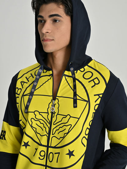 Fenerbahçe Sarı Lacivert Tribün Erkek Sweatshirt