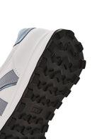 Kadın Beyaz Bağcıklı Deri Sneaker