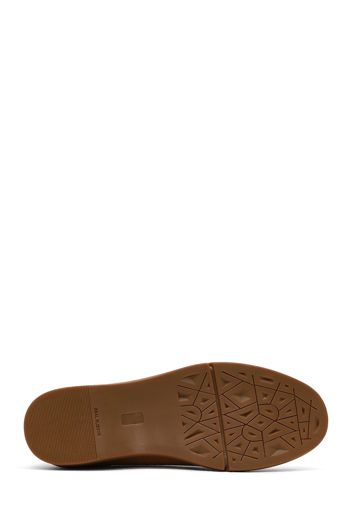 Kadın Taba Süet Deri Comfort Loafer