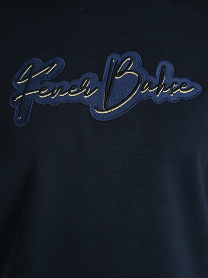 Fenerbahçe Lacivert Tribün Nakış Kadın Sweatshirt