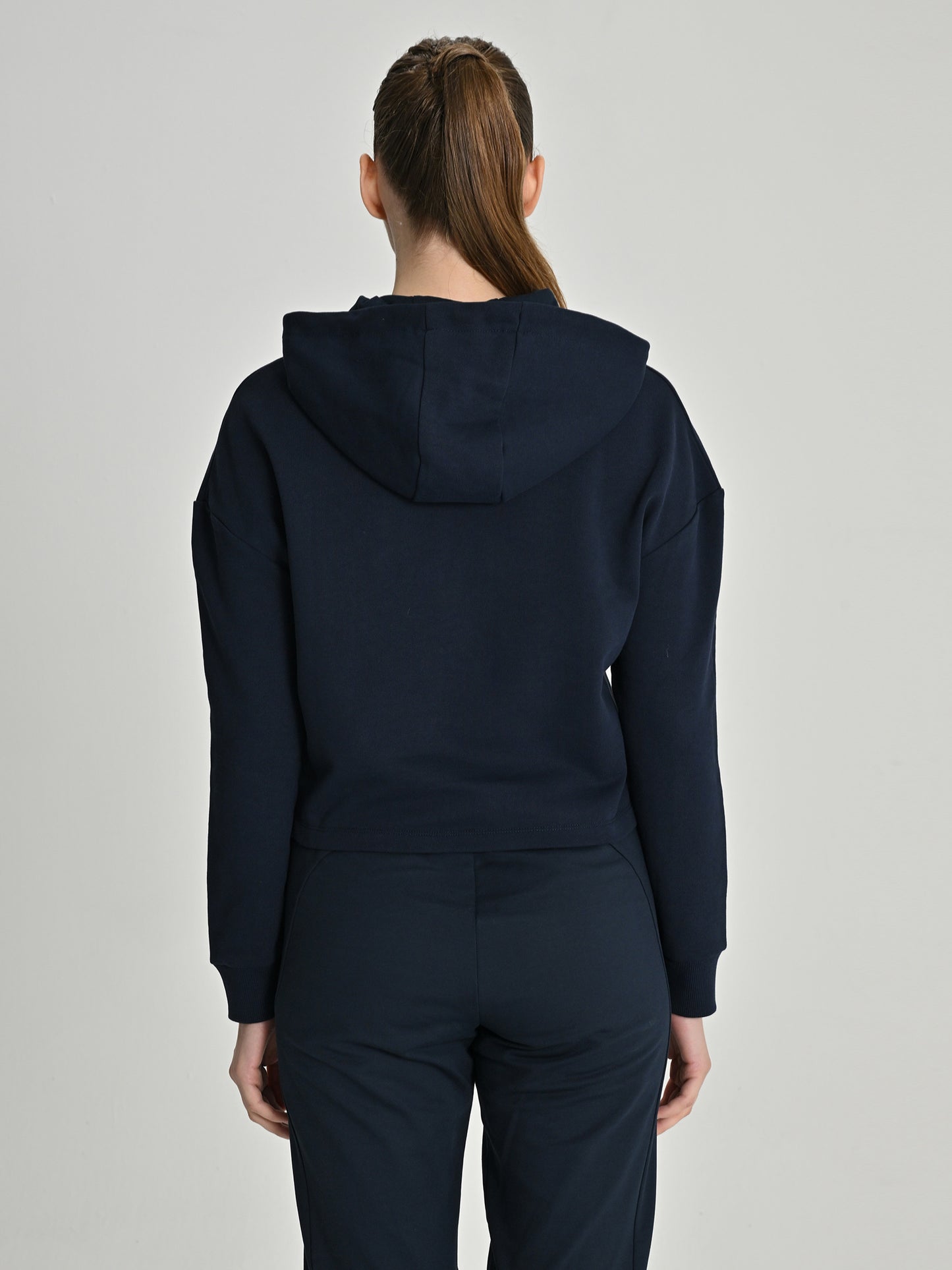 Fenerbahçe Lacivert Trend Enjeksiyon Baskı Palamut Kadın Sweatshirt