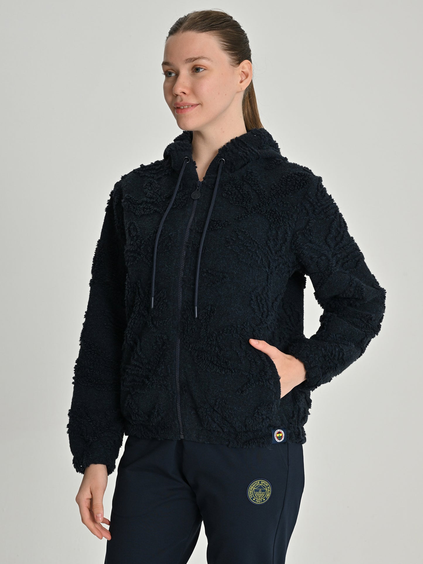 Fenerbahçe Lacivert Trend 3d Palamut Kadın Sweatshirt