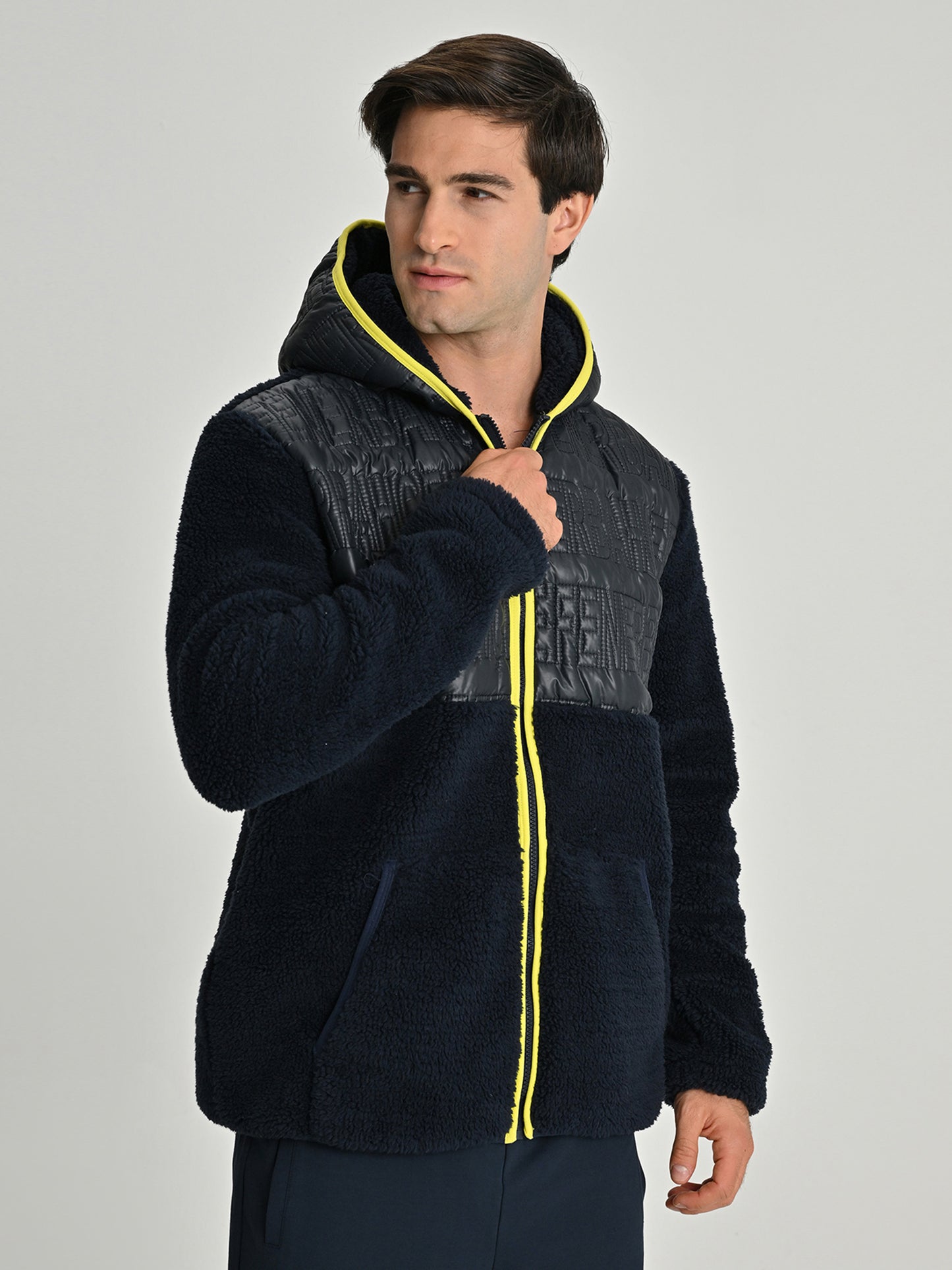 Fenerbahçe Lacivert Trend Mikro Kapitone Erkek Sweatshirt