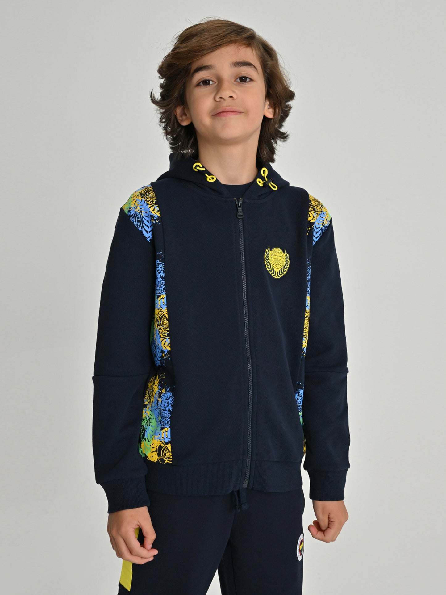 Fenerbahçe Lacivert Kolej Renk Geçişli Çocuk Sweatshirt