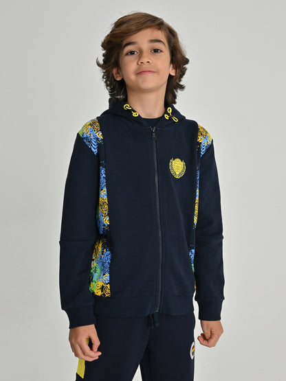 Fenerbahçe Lacivert Kolej Renk Geçişli Çocuk Sweatshirt