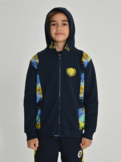 Fenerbahçe Lacivert Kolej Renk Geçişli Çocuk Sweatshirt