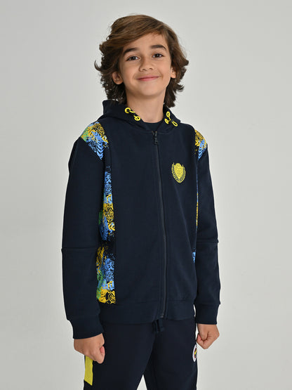 Fenerbahçe Lacivert Kolej Renk Geçişli Çocuk Sweatshirt