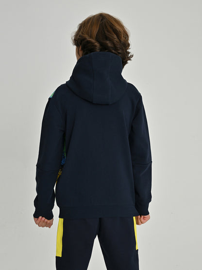 Fenerbahçe Lacivert Kolej Renk Geçişli Çocuk Sweatshirt