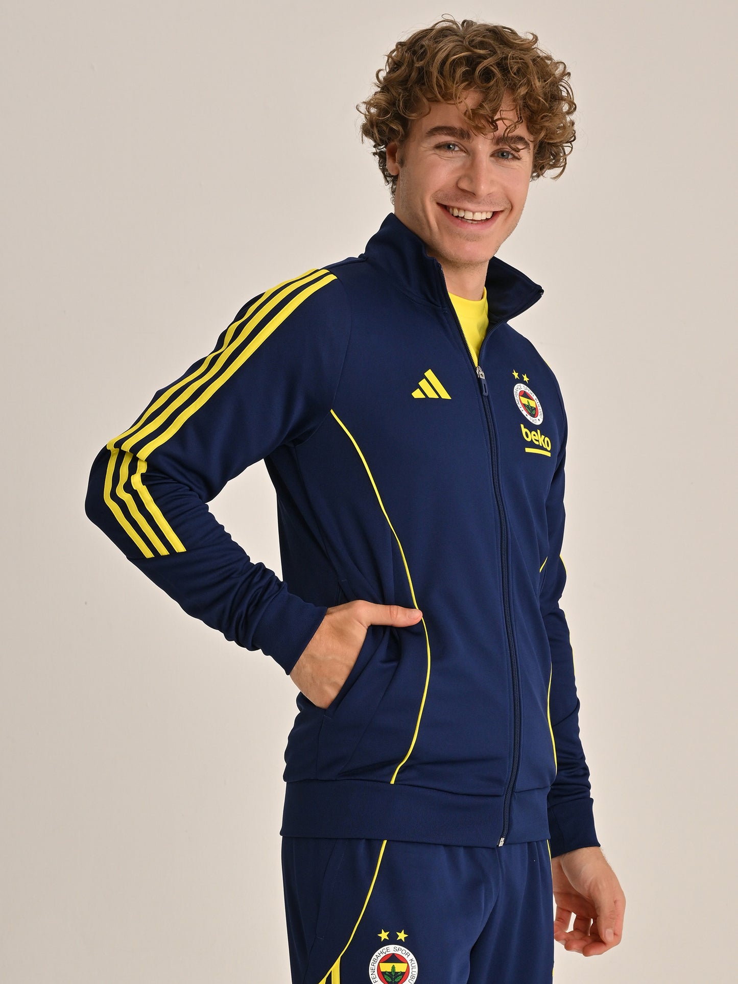 Fenerbahçe Basketbol 2025/26 Adidas Full Zip Lacivert Sweatshirt