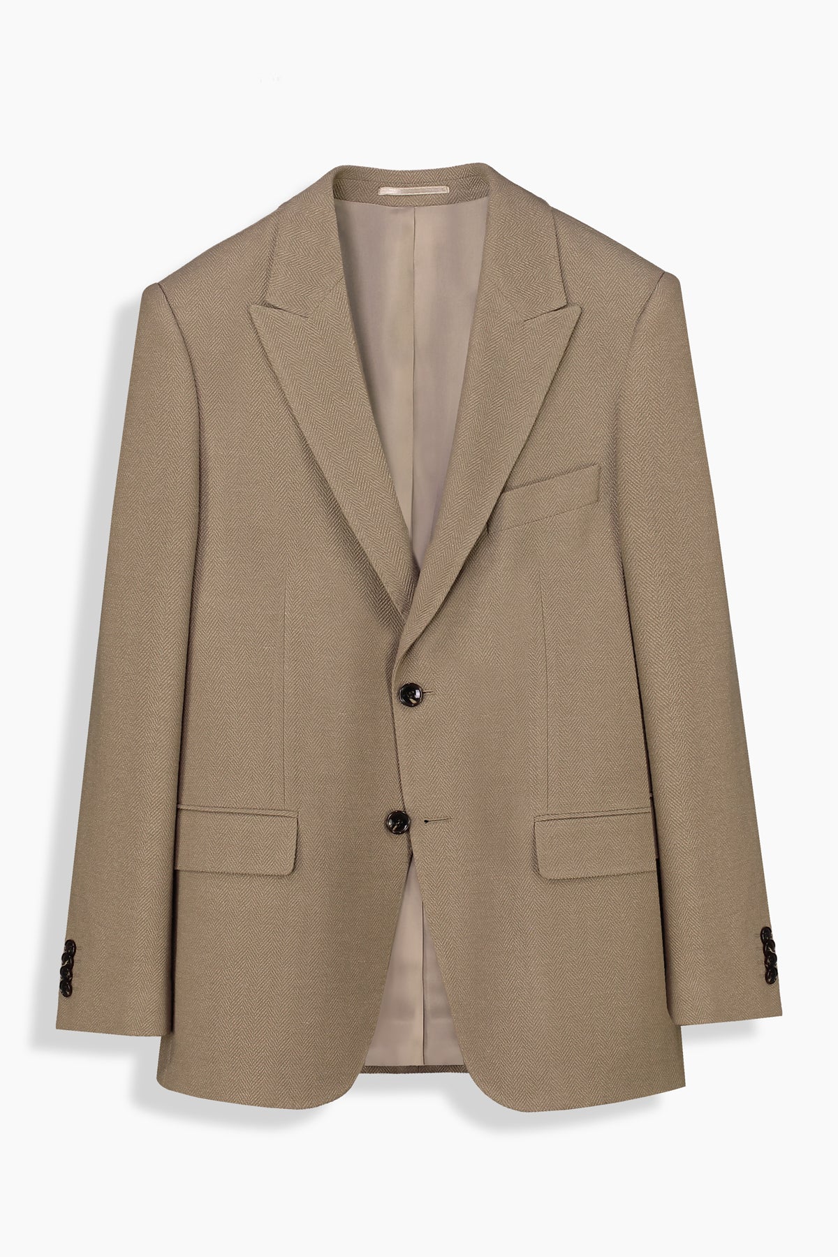 Teneresp Slim Fit Koyu Bej Ceket