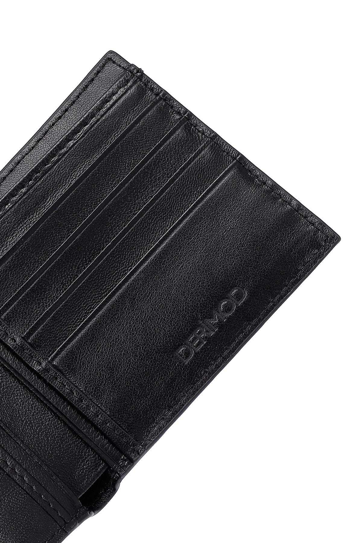Erkek Siyah Örgülü Deri Cüzdan