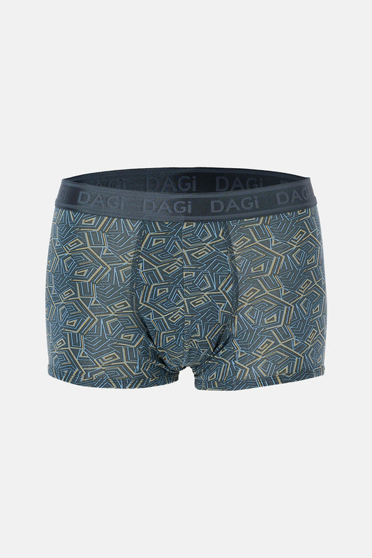 Koyu Indigo Desenli Micro Modal Boxer