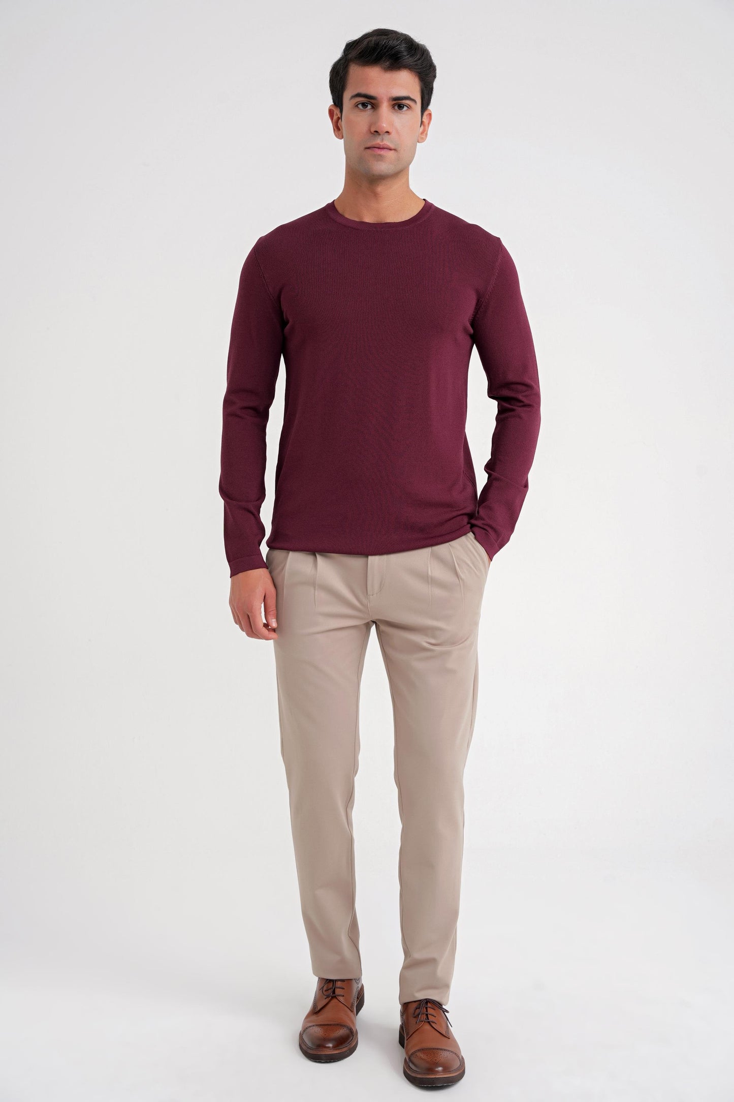 Tr 888 Triko Slim Bordo