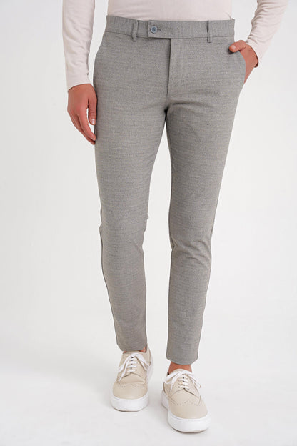 P 1086 Slim Fit Bej Spor Pantolon