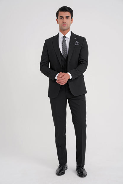 Tk 921 Takim Slim Siyah Klasik