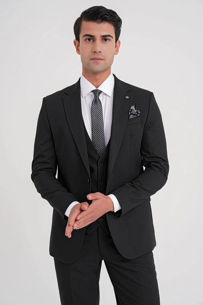 Tk 921 Takim Slim Siyah Klasik