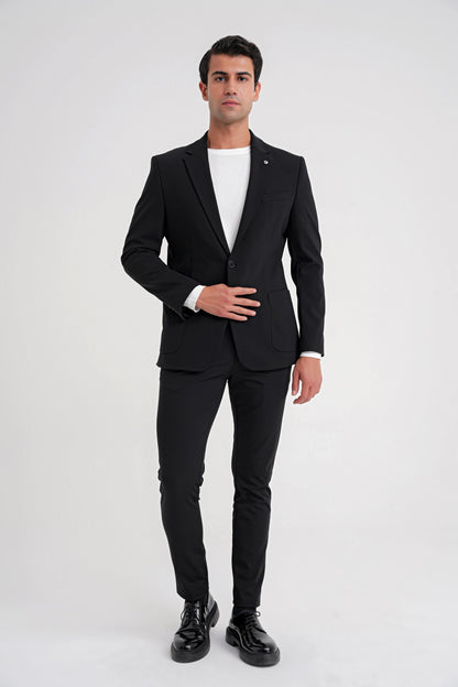 C 726 Ceket Comfort Siyah