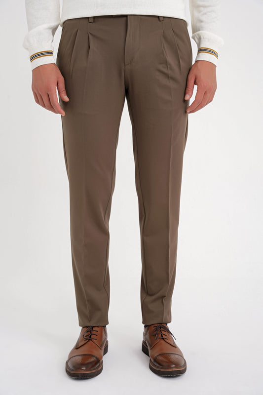 P 1202 Pantolon Comfort Tütün
