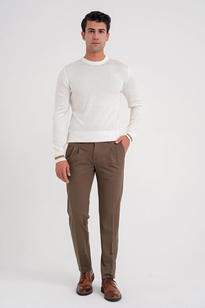 P 1202 Pantolon Comfort Tütün