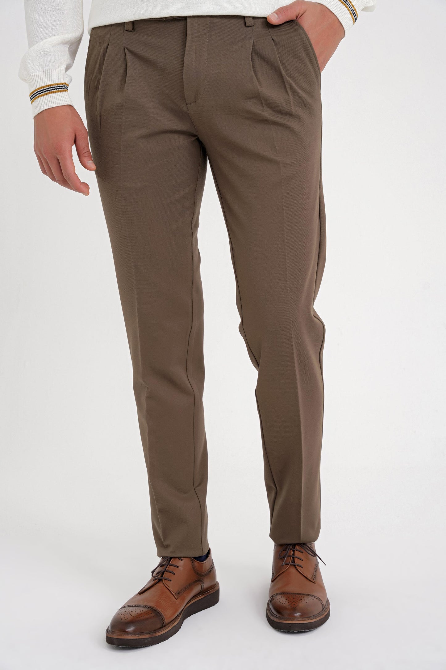 P 1202 Pantolon Comfort Tütün