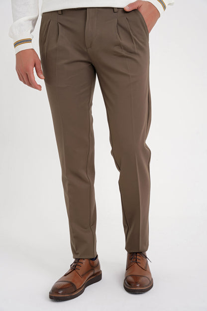 P 1202 Pantolon Comfort Tütün