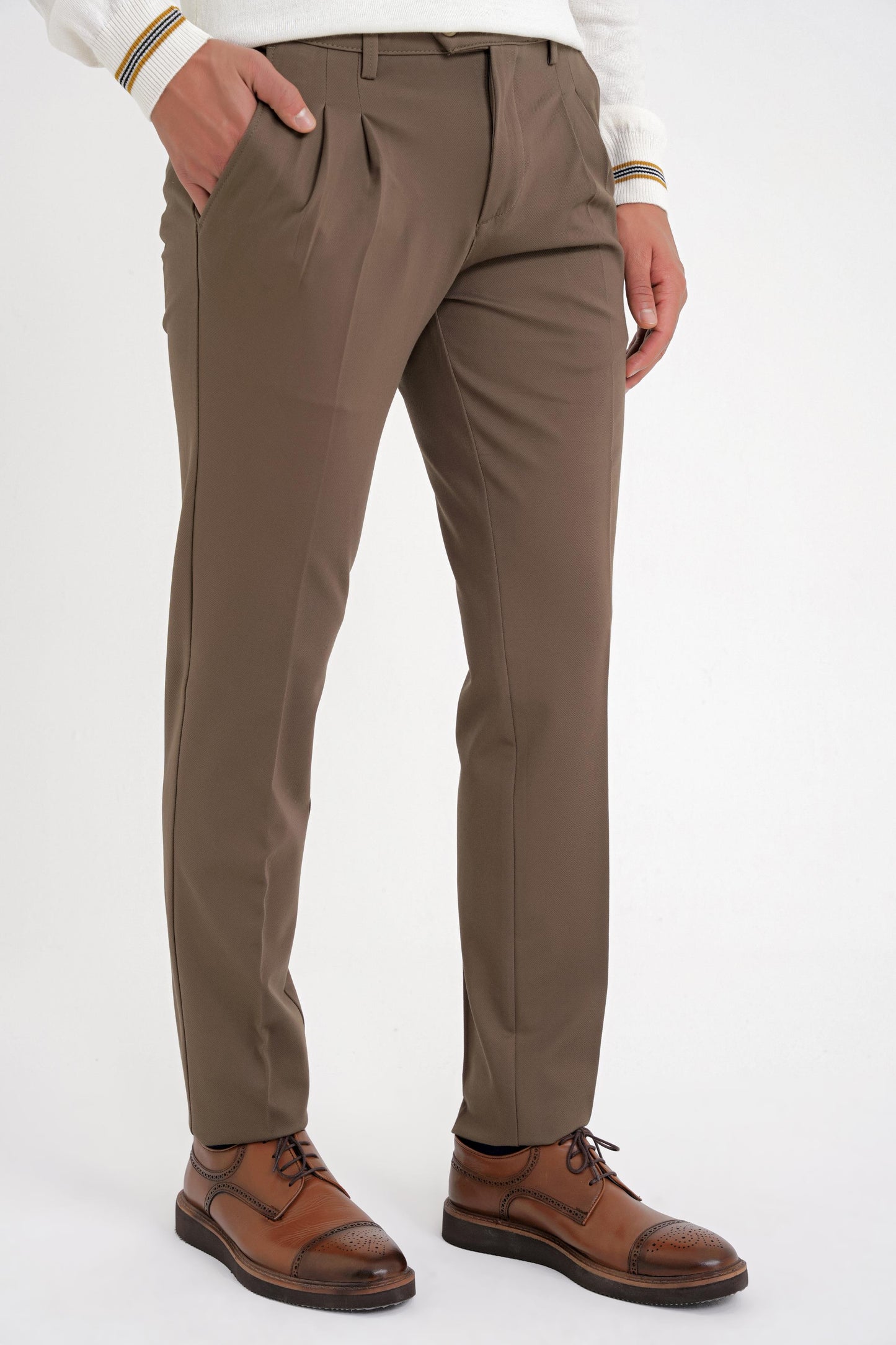 P 1202 Pantolon Comfort Tütün