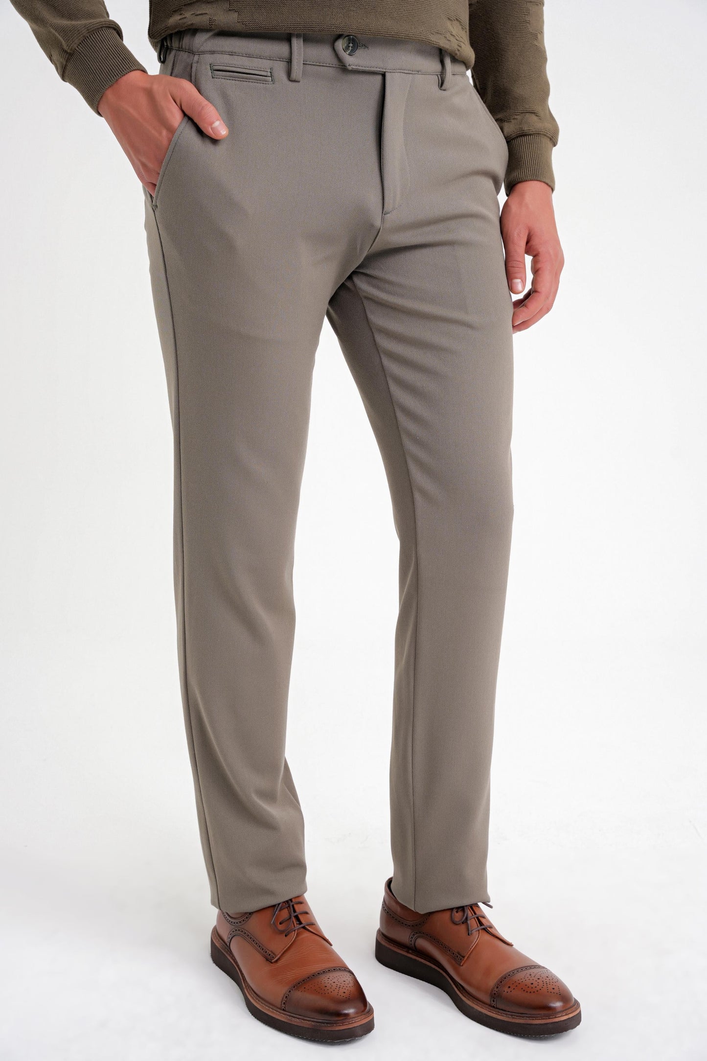 P 1200 Pantolon Comfort Haki Casual