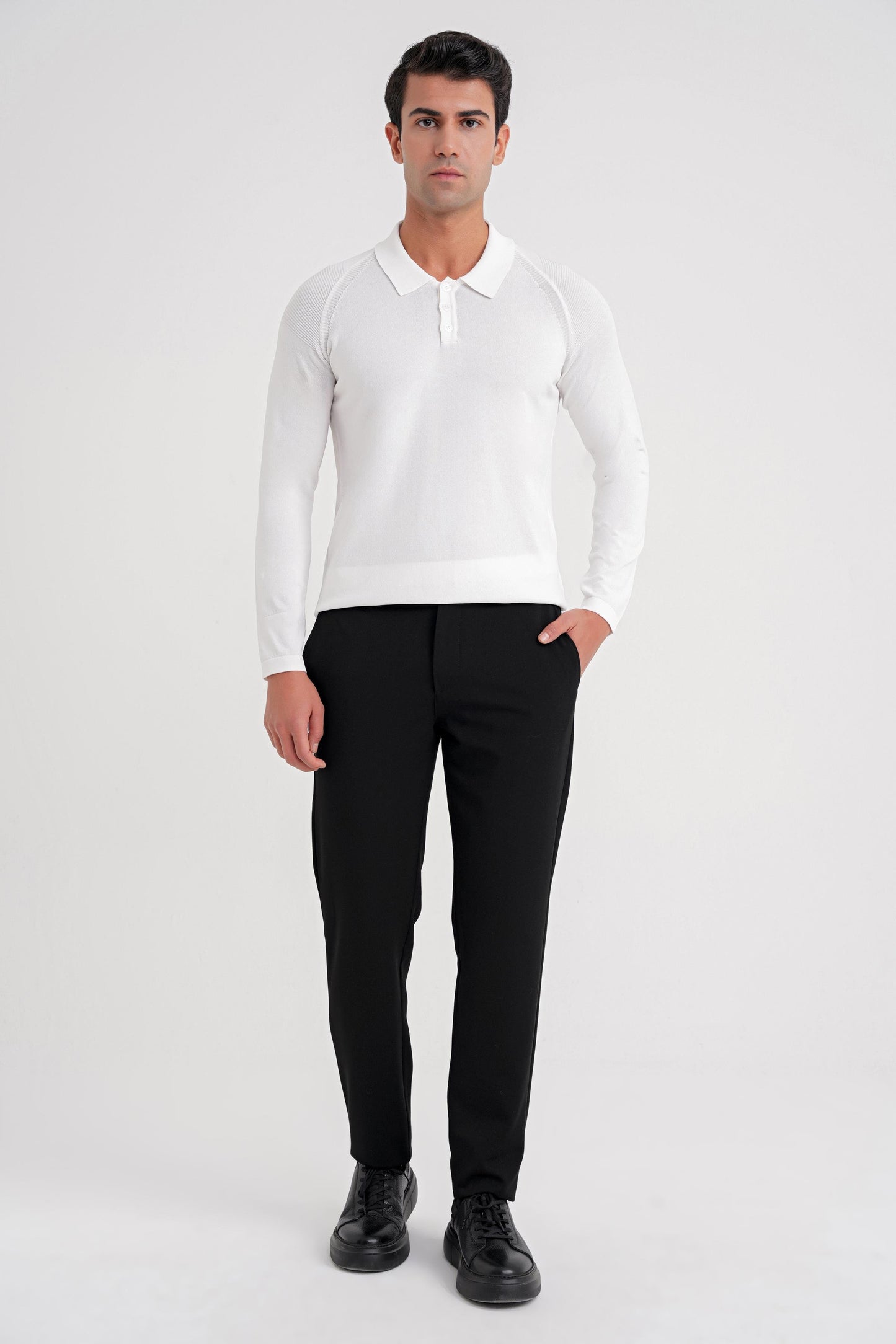 P 1200 Pantolon Comfort Siyah Casual