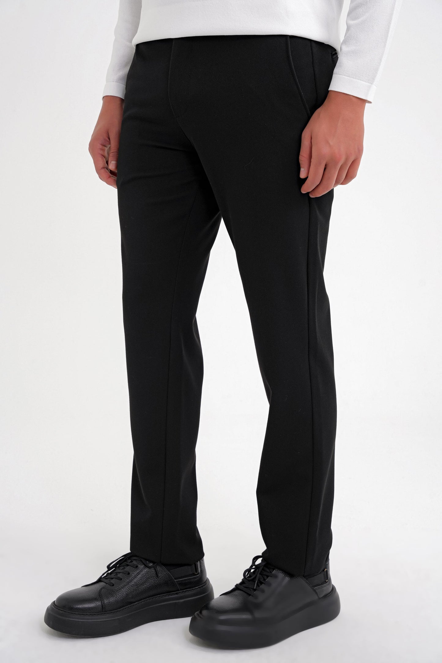 P 1200 Pantolon Comfort Siyah Casual