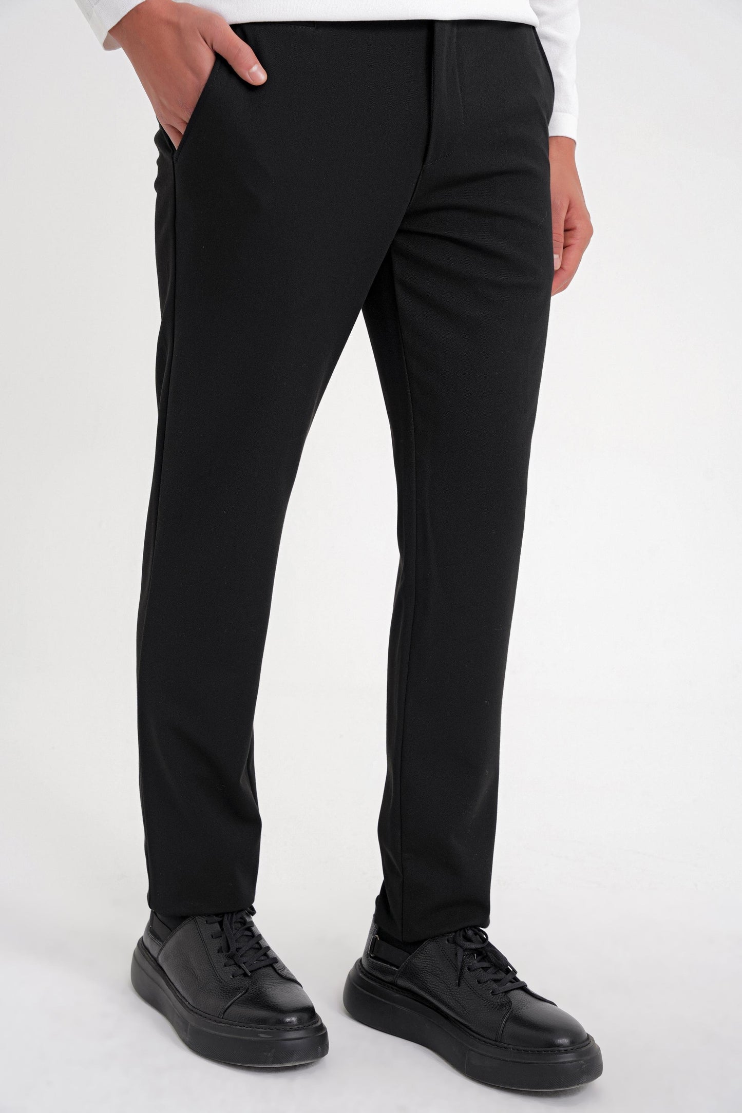 P 1200 Pantolon Comfort Siyah Casual