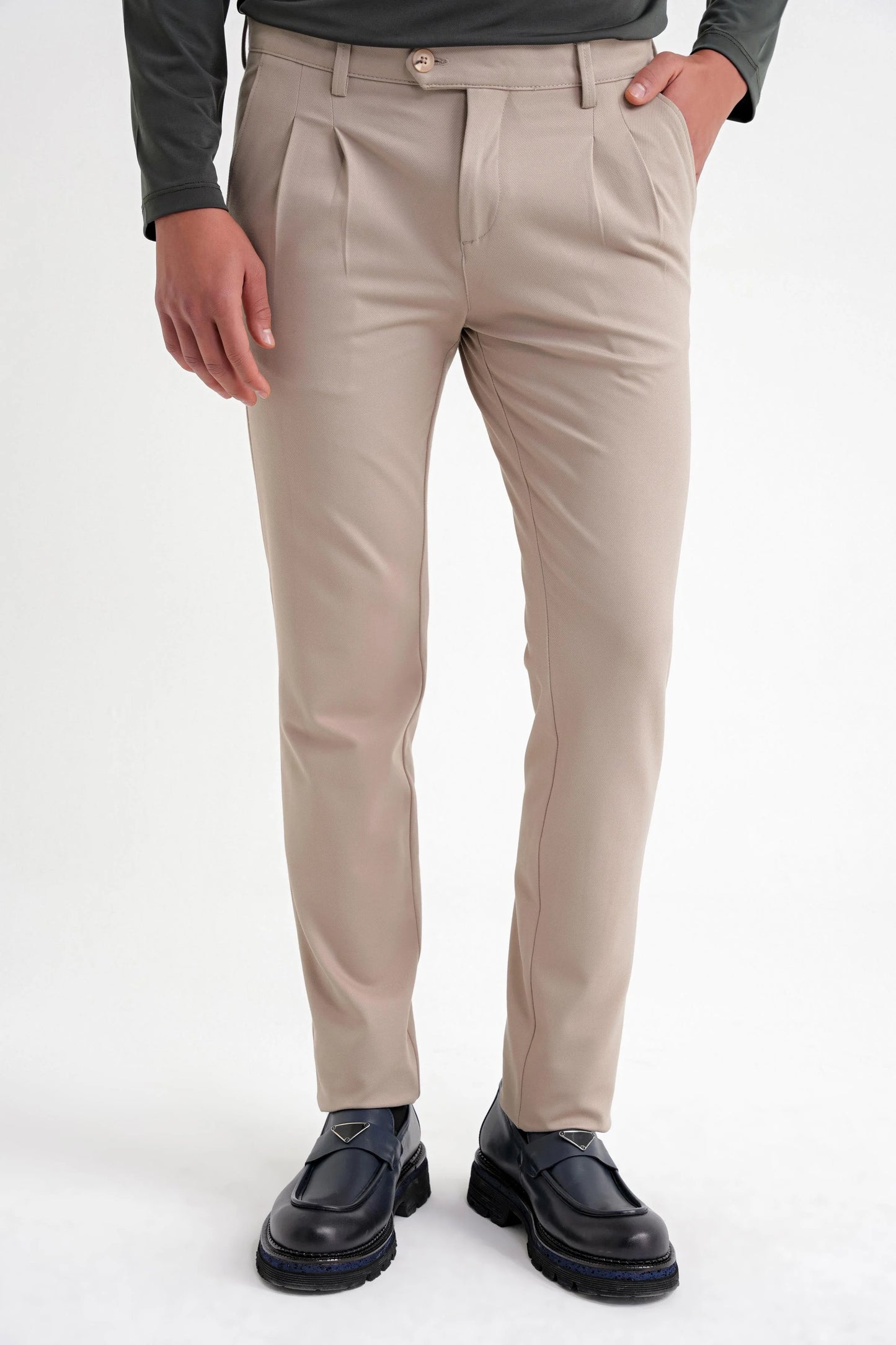 P 1202 Pantolon Comfort Bej