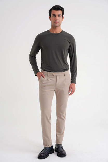 P 1202 Pantolon Comfort Bej