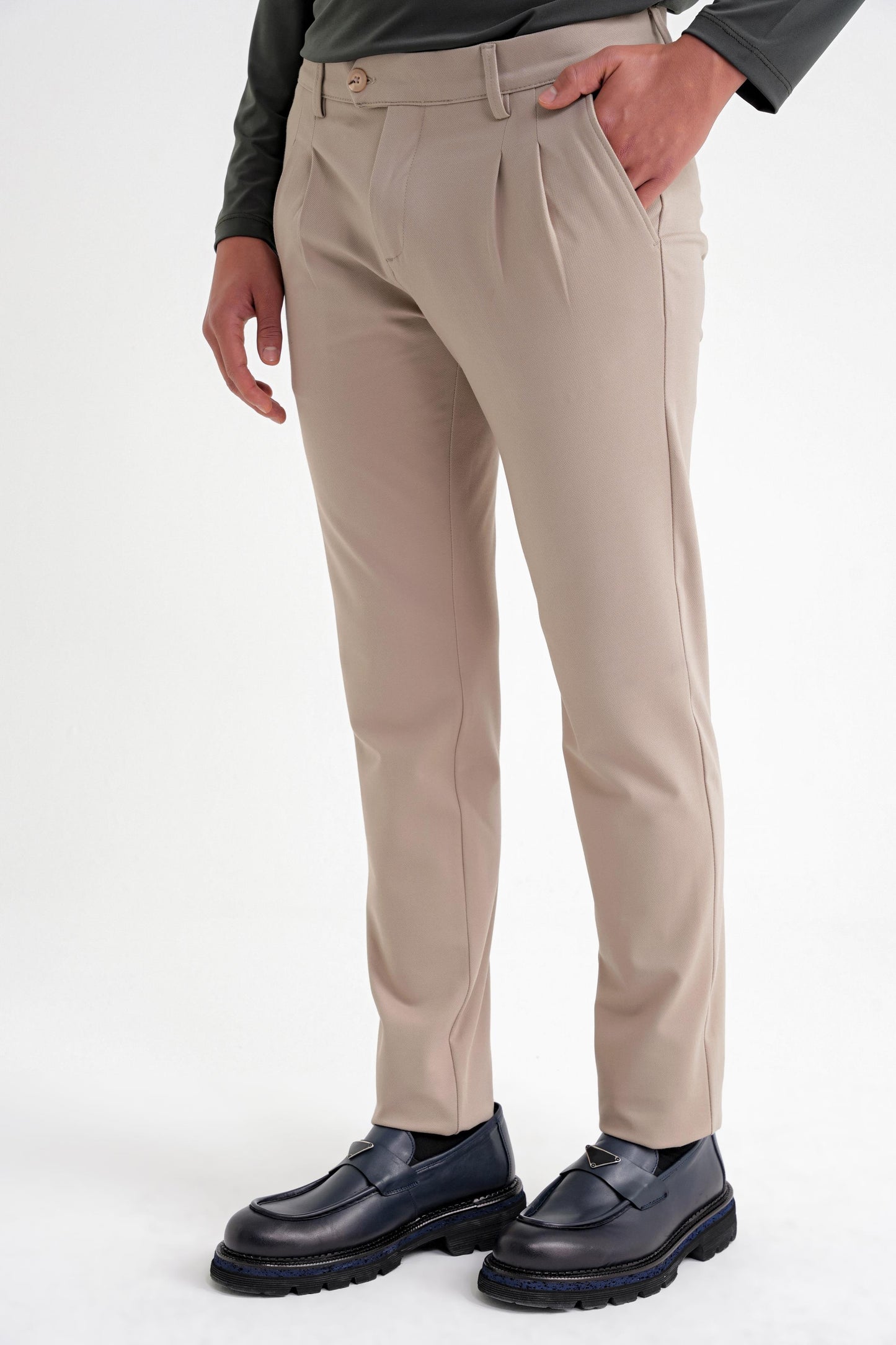 P 1202 Pantolon Comfort Bej