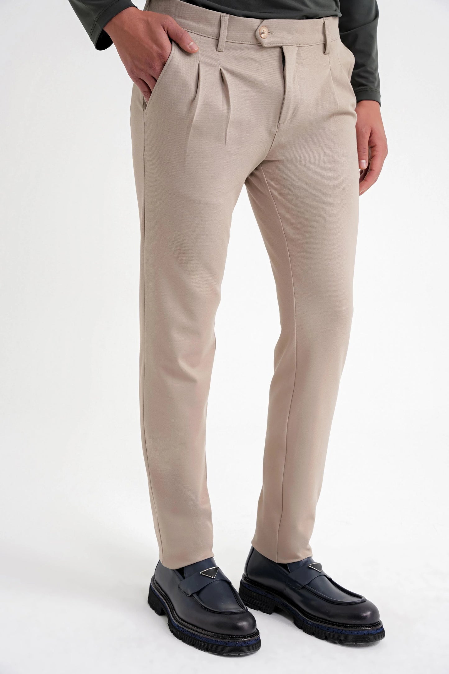 P 1202 Pantolon Comfort Bej