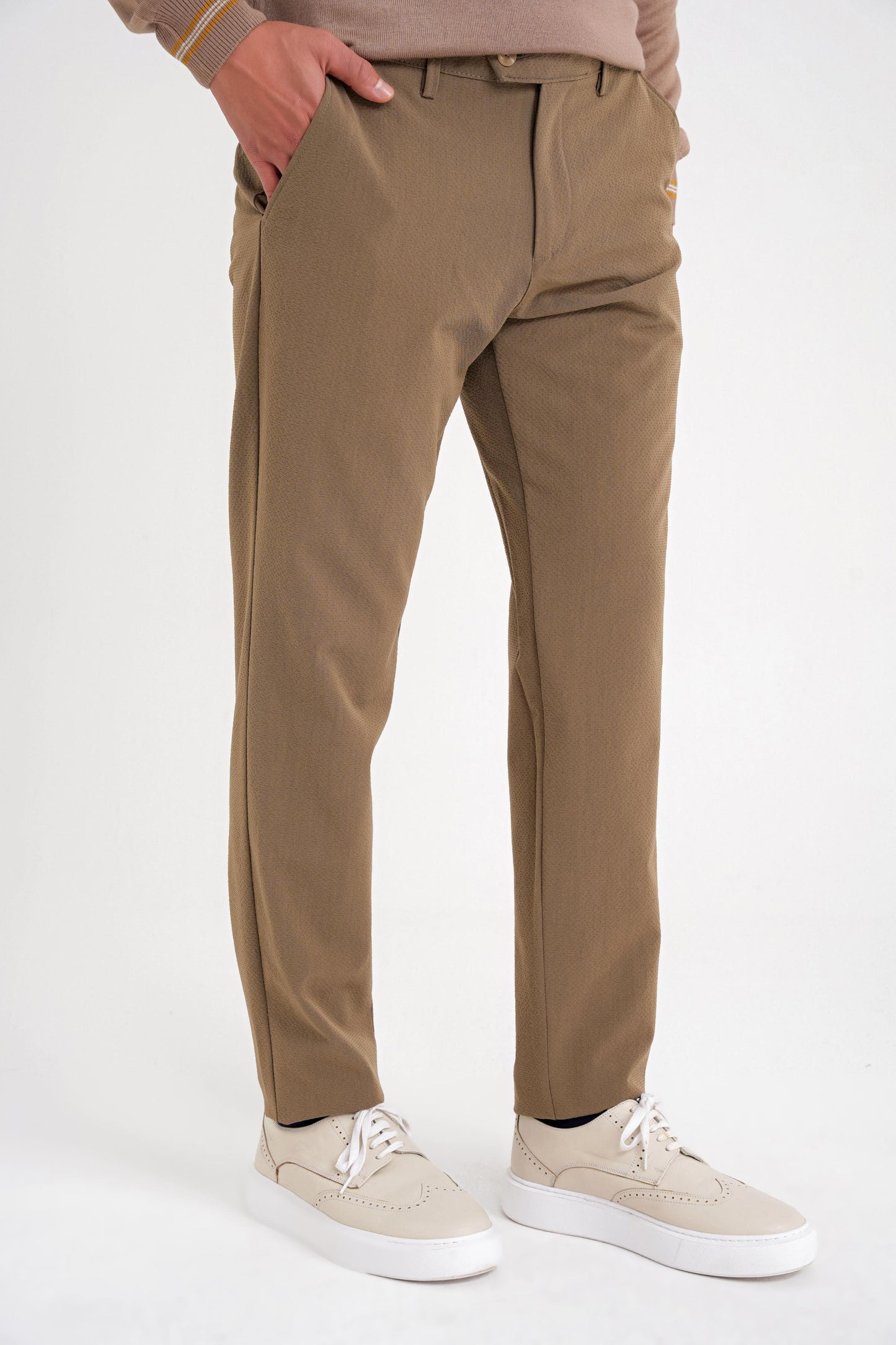 P 1201 Pantolon Comfort Tütün