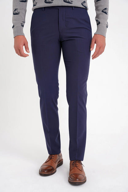 P 1091 Pantolon Slim Lacivert Casual