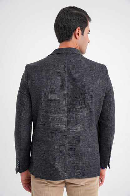 C 718 Ceket Slim Lacivert