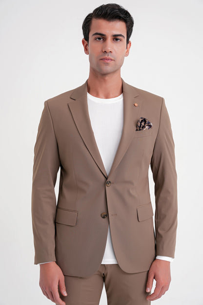 C 722 Ceket Comfort Tütün